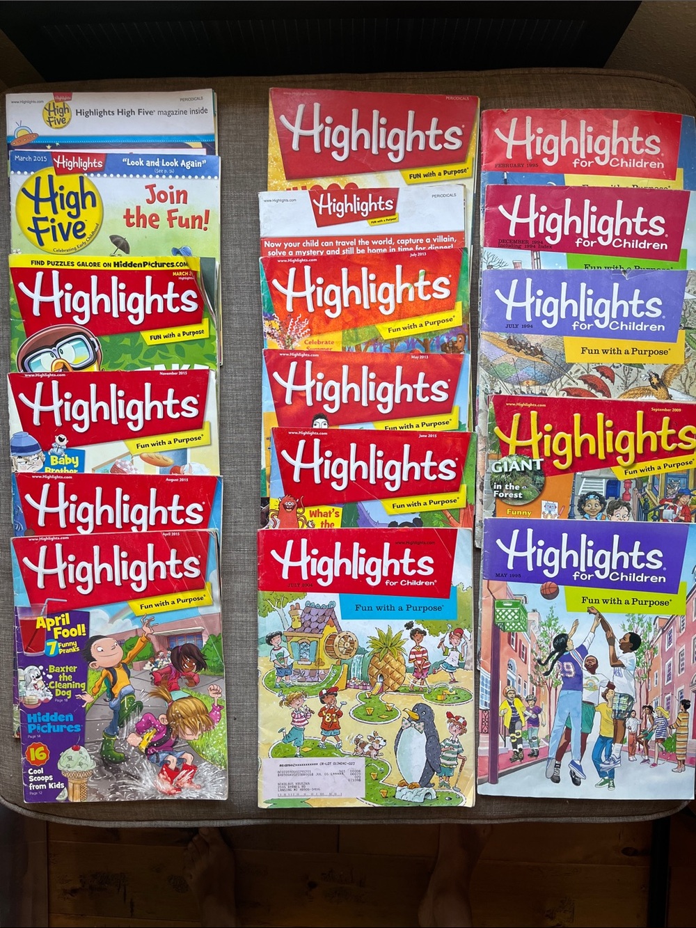 17 Issues Highlights and High Five Children’s  Magazines Dentist Dr. Office